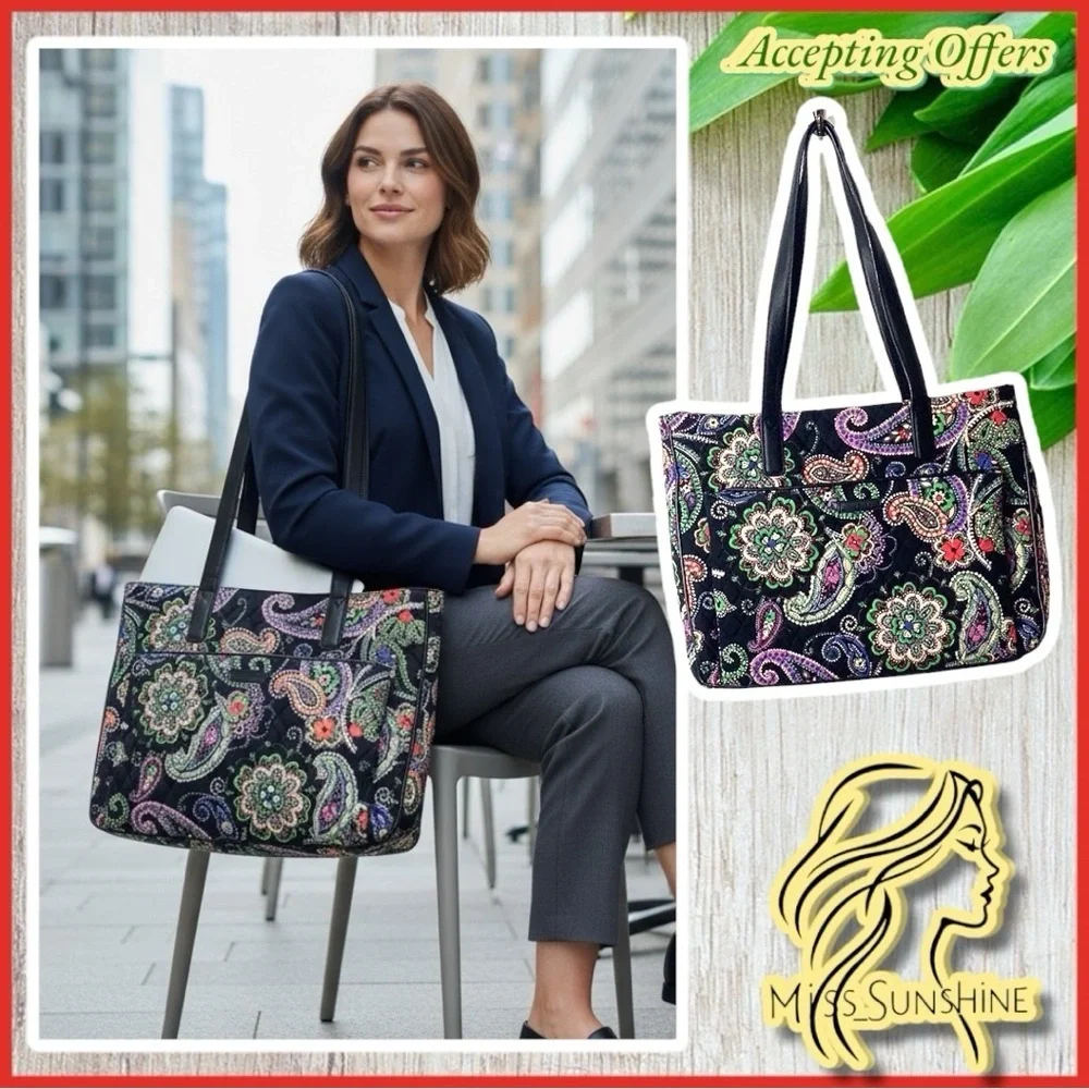 Vera Bradley - Laptop business bag - W 16 x T 13 x 3” depth - lots of store room
